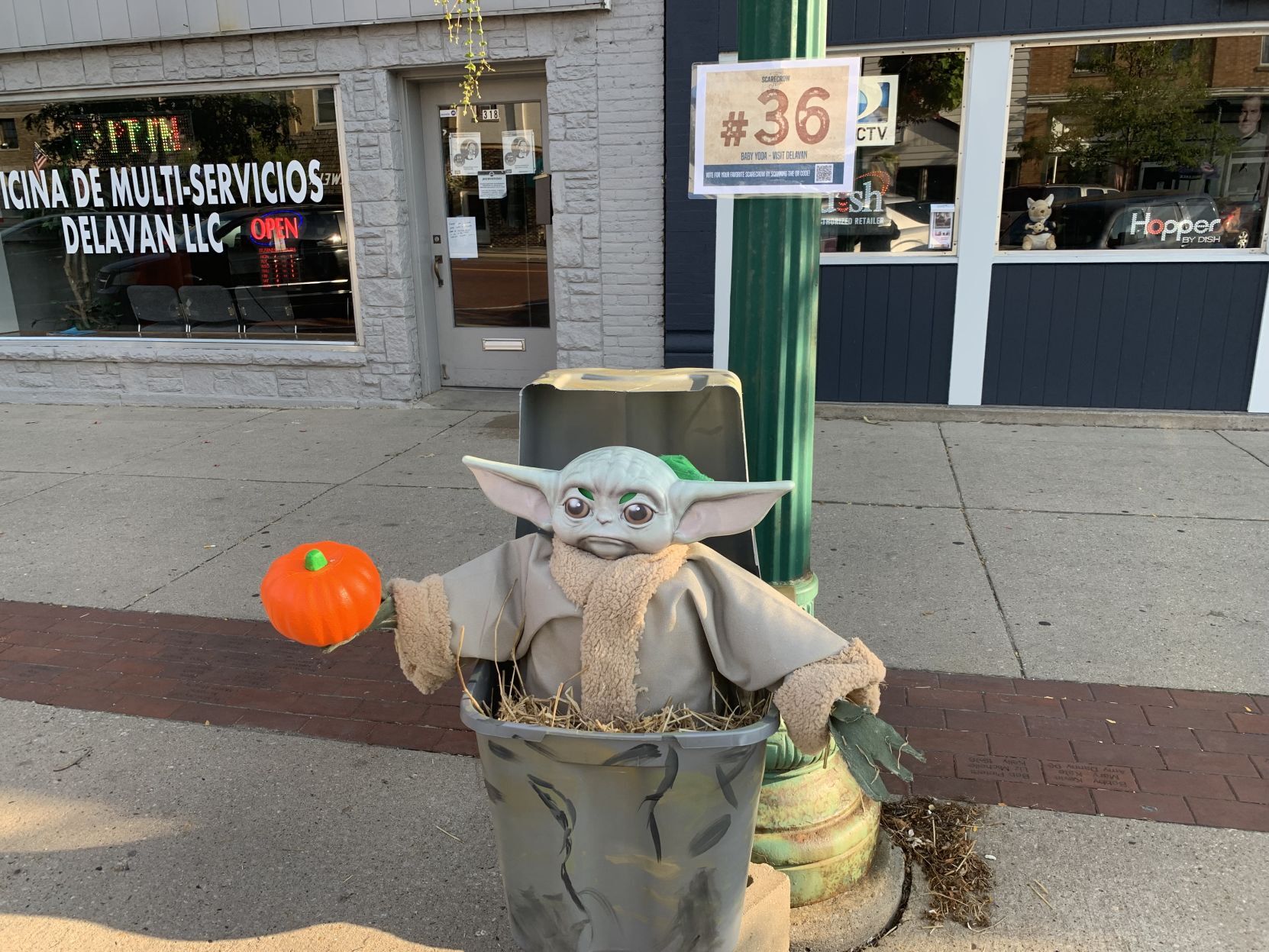 Baby Yoda visits Delavan